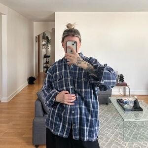 vintage 90’s sun faded flannel